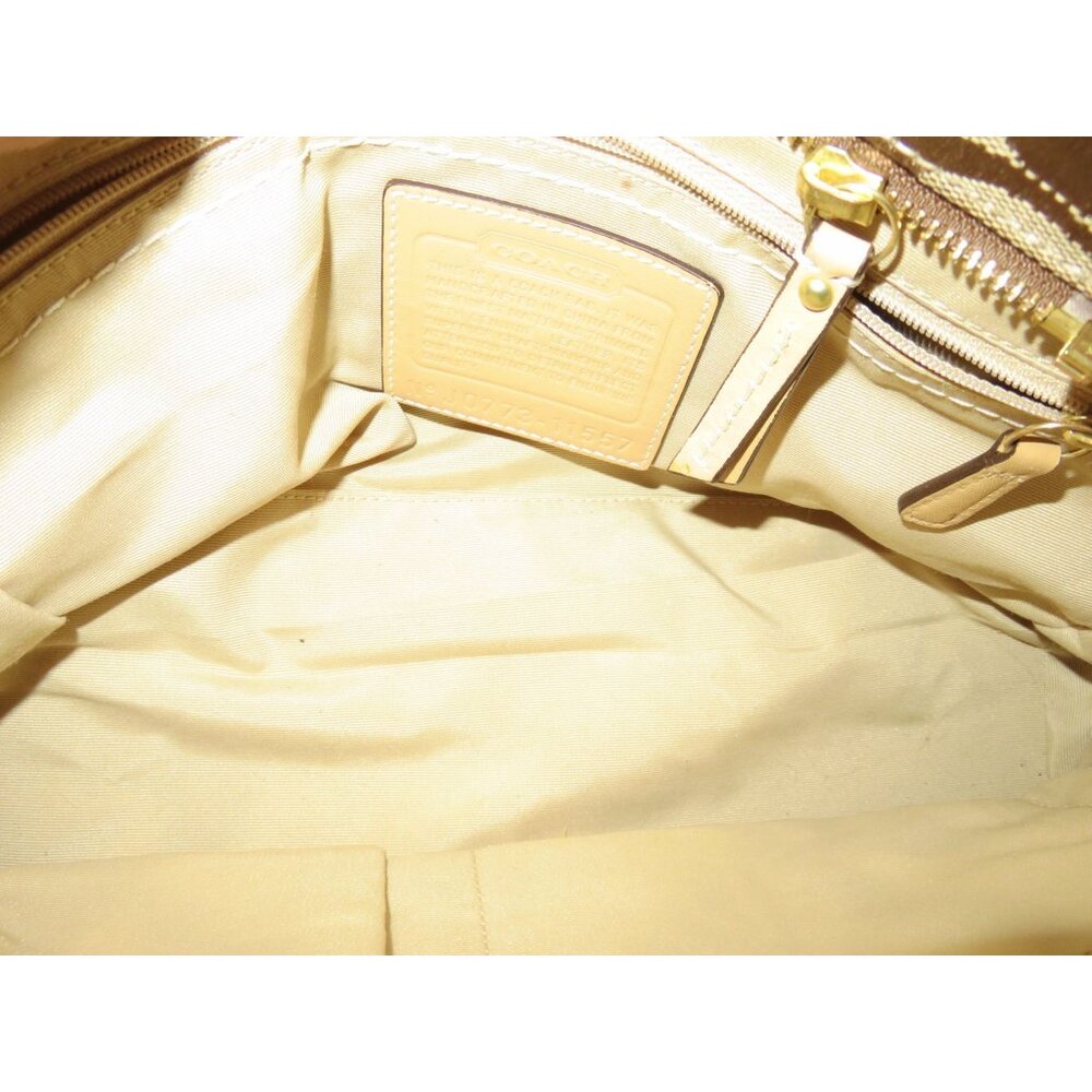COACH 2007 Hamptons Madeline canvas & leather Signature C Monogram Satchel bag - Picture 5 of 13